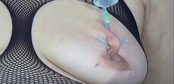  Inflation Saline with Tits and Cunt full Needles